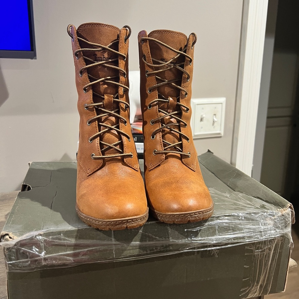 Timberland Women's Femmes Brown Lace-Up Boots